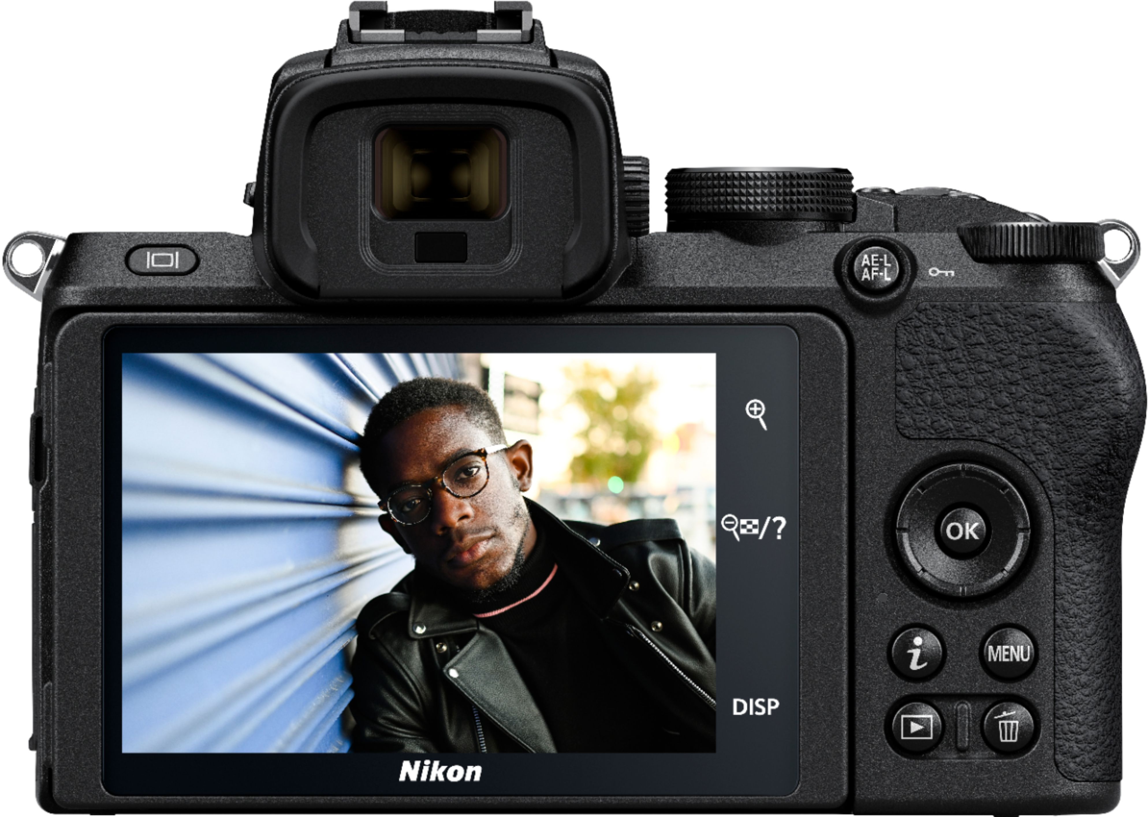 Back View: Nikon - Z50 Mirrorless Camera with 16-50mm Lens - Black