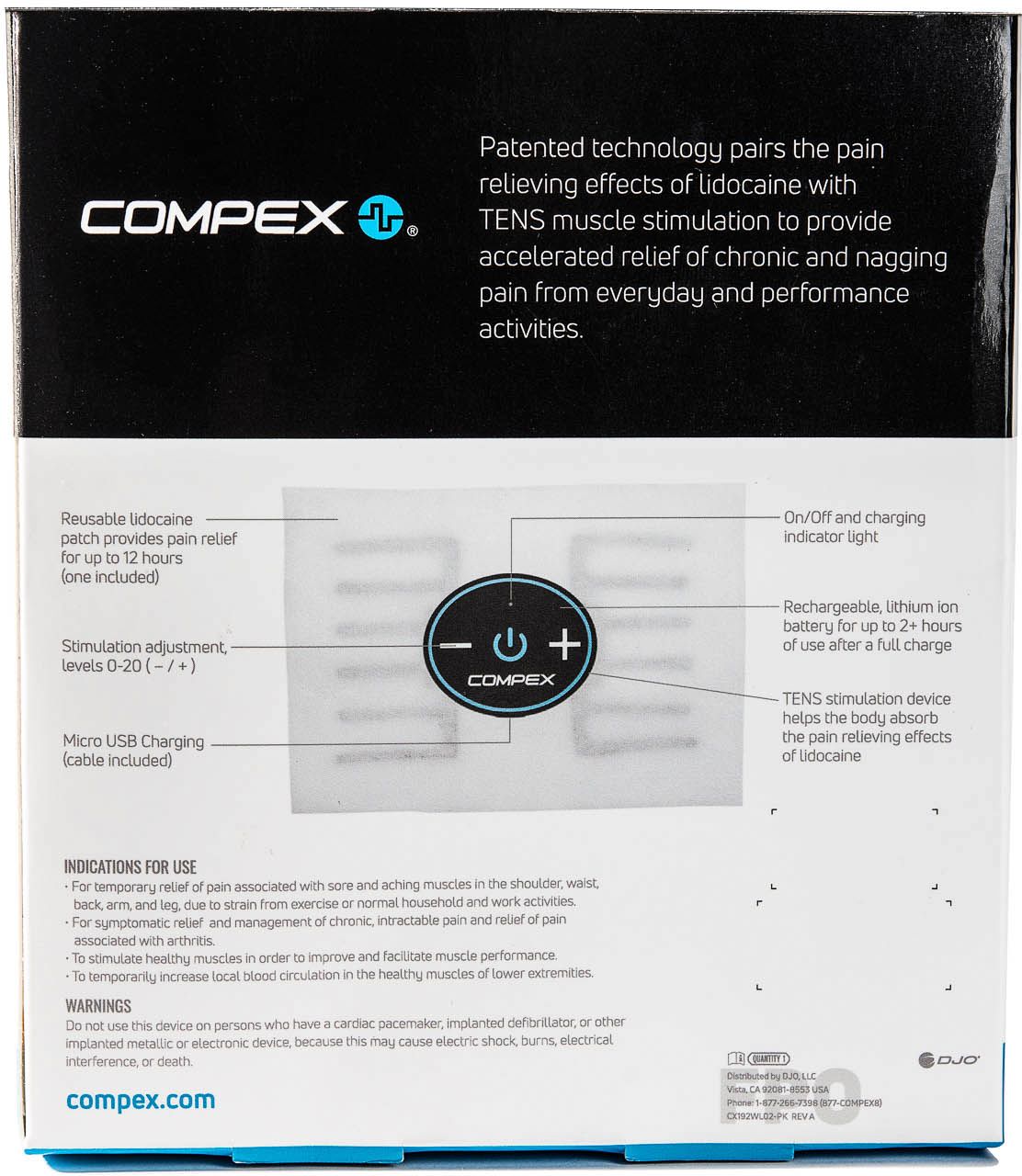 Best Buy: Compex TENS + Lidocaine Therapy Kit Black CX192WI06