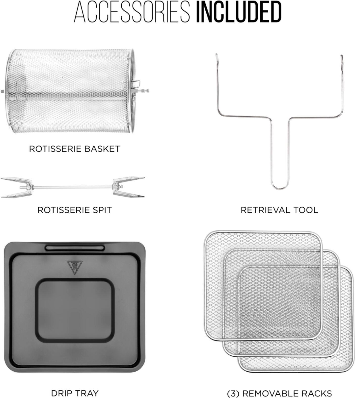 Alt View 14. Chefman - Multifunctional 10L Digital Air Fryer+  - Black.