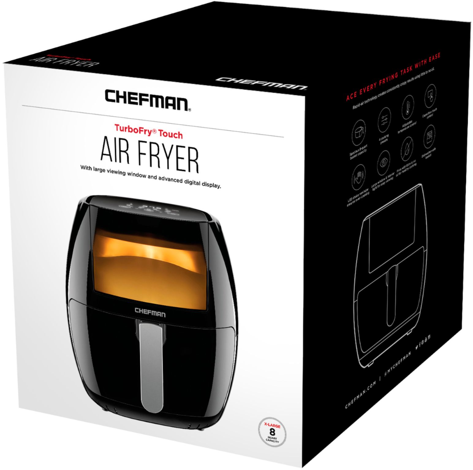Chefman TurboFry Touch 8-Qt. Air Fryer