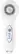 Angle. Conair - True Glow Sonic Facial Brush - White/Chrome/Silver.