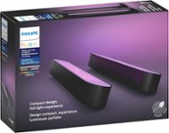 Front. Philips - Geek Squad Certified Refurbished Hue Play White & Color Ambiance Smart LED Bar Light (2-Pack) - Multicolor.