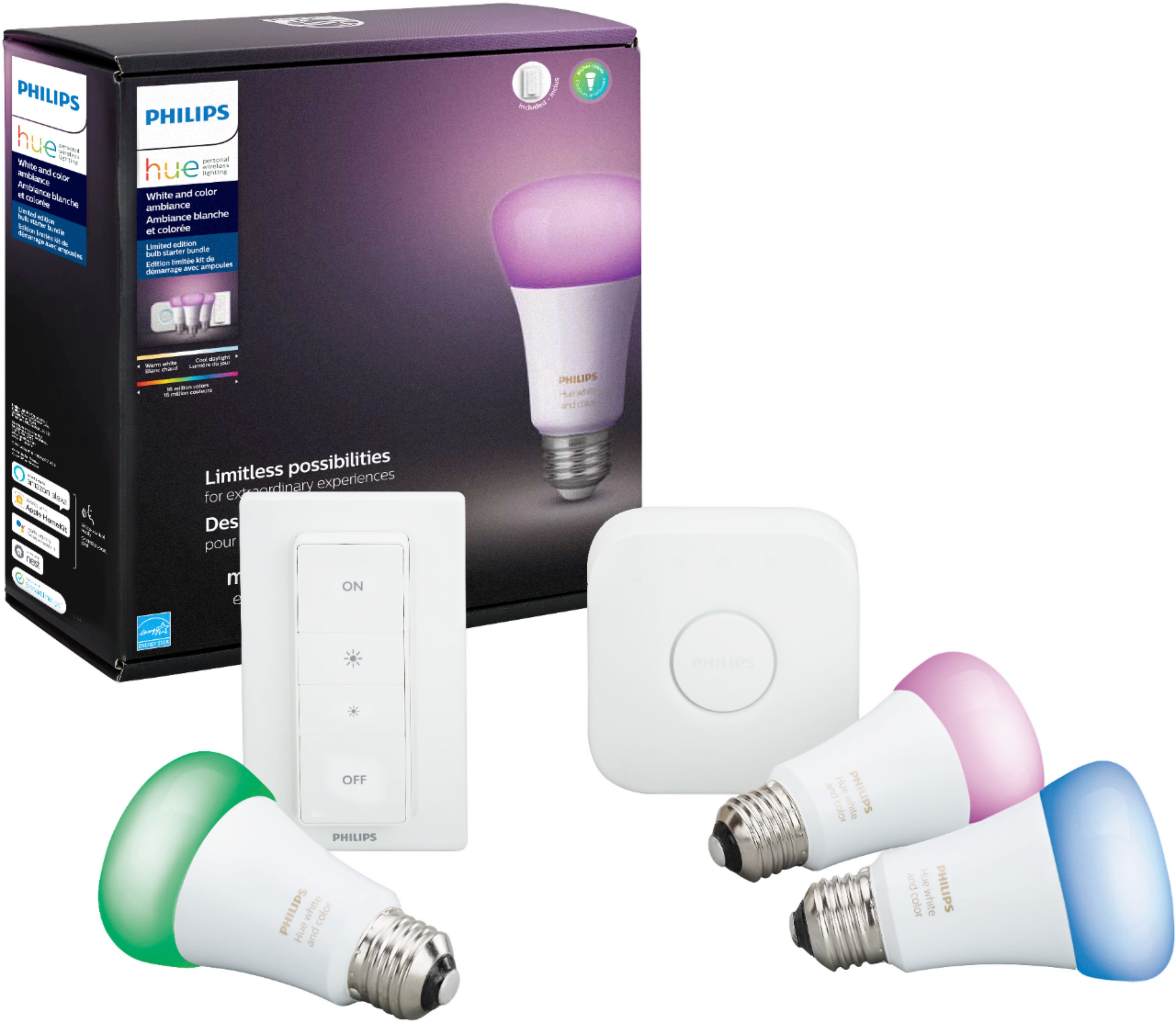 philips hue white and colour ambiance starter kit e27