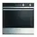 Front. Fisher & Paykel - Contemporary 24" Built-In Single Electric Convection Oven - Stainless Steel.
