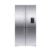 Front. Fisher & Paykel - 36-In 18.9 cu ft Freestanding Quad Door Refrigerator - Stainless Steel.