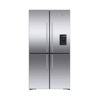 Fisher & Paykel - 36-In 18.9 cu ft Freestanding Quad Door Refrigerator - Stainless Steel - Front_Zoom