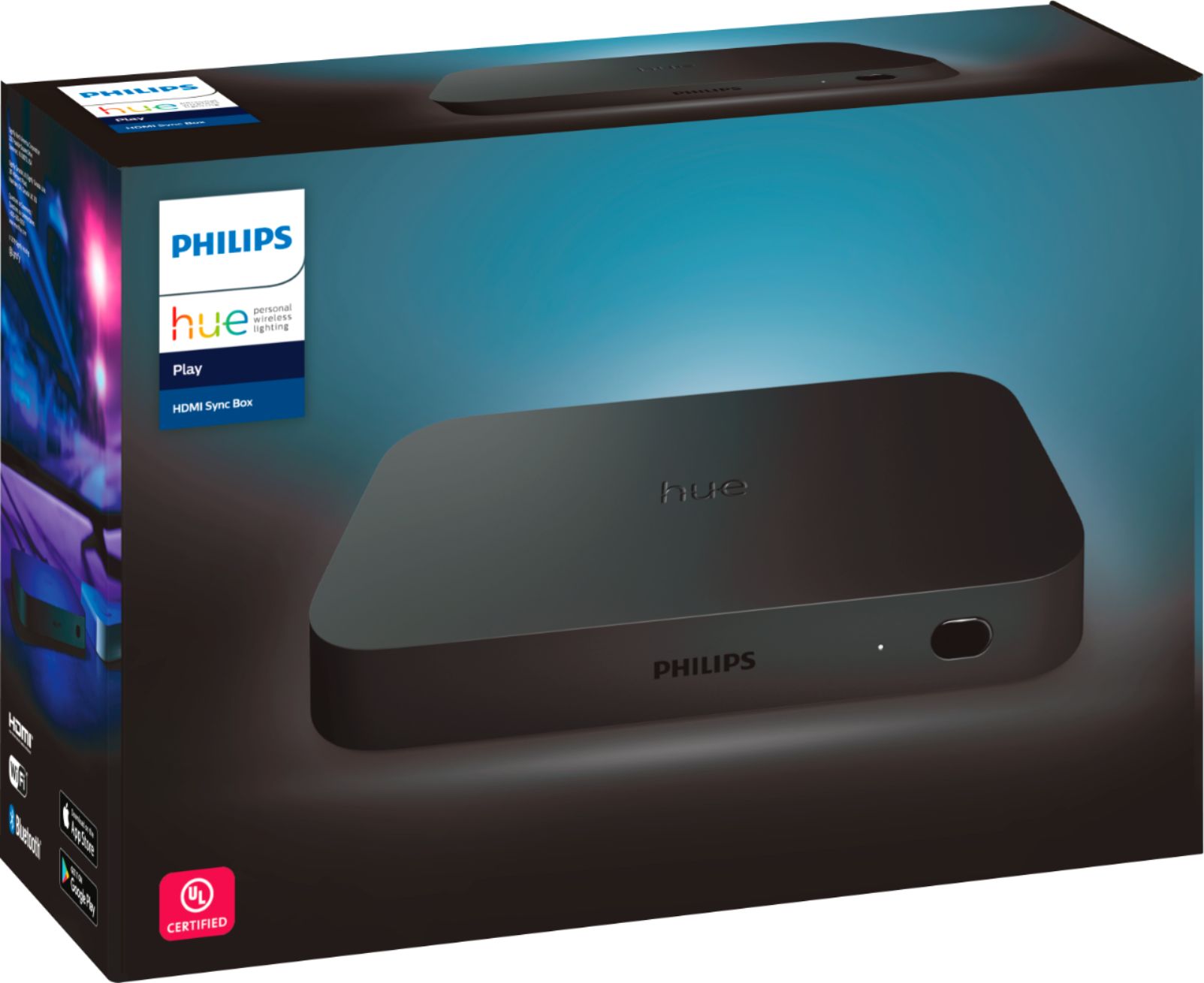Reproduceren gips aanvaardbaar Philips Geek Squad Certified Refurbished Hue Play HDMI Sync Box Black GSRF  555227 - Best Buy