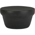 Front. Simpli Home - Garvy Round Contemporary Iron Coffee Table - Rustic Bronze.