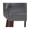 Alt View Zoom 11. Simpli Home - Walden Contemporary Faux Leather & High-Density Foam Dining Chairs (Set of 2) - Stone Gray.