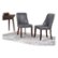 Alt View Zoom 15. Simpli Home - Walden Contemporary Faux Leather & High-Density Foam Dining Chairs (Set of 2) - Stone Gray.