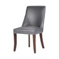 Alt View Zoom 16. Simpli Home - Walden Contemporary Faux Leather & High-Density Foam Dining Chairs (Set of 2) - Stone Gray.