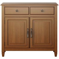Simpli Home - Connaught Traditional Wood Entryway Storage Cabinet - Light Golden Brown - Front_Zoom