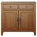 Front. Simpli Home - Connaught Traditional Wood Entryway Storage Cabinet - Light Golden Brown.