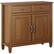 Left. Simpli Home - Connaught Traditional Wood Entryway Storage Cabinet - Light Golden Brown.