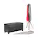 Left. Simpli Home - Dover Rectangular Contemporary Wood/Foam Bench Ottoman With Inner Storage - Distressed Black.