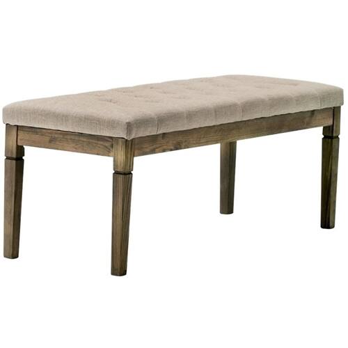 Alt View 16. Simpli Home - Waverly Rectangular Traditional Plywood/Linen-Look Polyester Bench Ottoman - Natural.