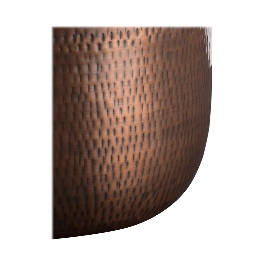 Alt View 12. Simpli Home - Griffen Round Contemporary Iron Accent Side Table - Antique Copper.