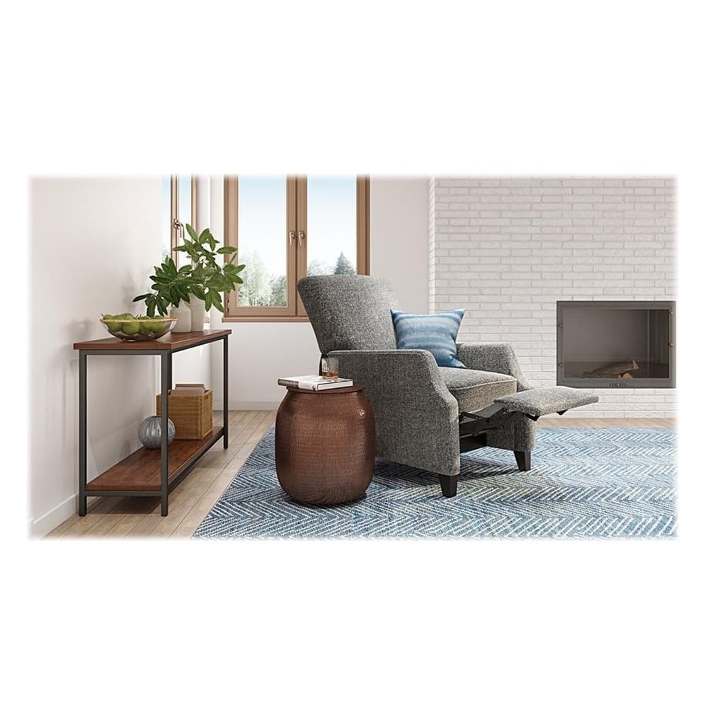 Alt View 15. Simpli Home - Griffen Round Contemporary Iron Accent Side Table - Antique Copper.