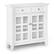 Front. Simpli Home - Acadian SOLID WOOD 36 inch Wide Transitional Entryway Hallway Storage Cabinet in White - White.