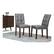 Alt View 15. Simpli Home - Andover Contemporary Faux Leather & High-Density Foam Dining Chairs (Set of 2) - Stone Gray.