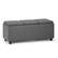 Angle. Simpli Home - Avalon 42 inch Wide Contemporary Rectangle Storage Ottoman - Stone Gray.