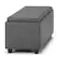 Alt View 16. Simpli Home - Avalon 42 inch Wide Contemporary Rectangle Storage Ottoman - Stone Gray.