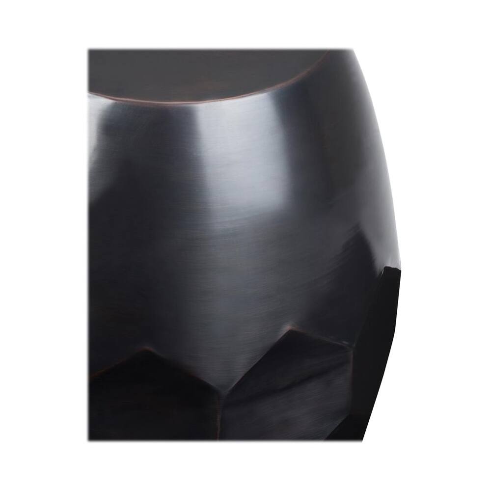 Alt View 11. Simpli Home - Flanigan Round Contemporary Iron Accent Side Table - Antique Copper.