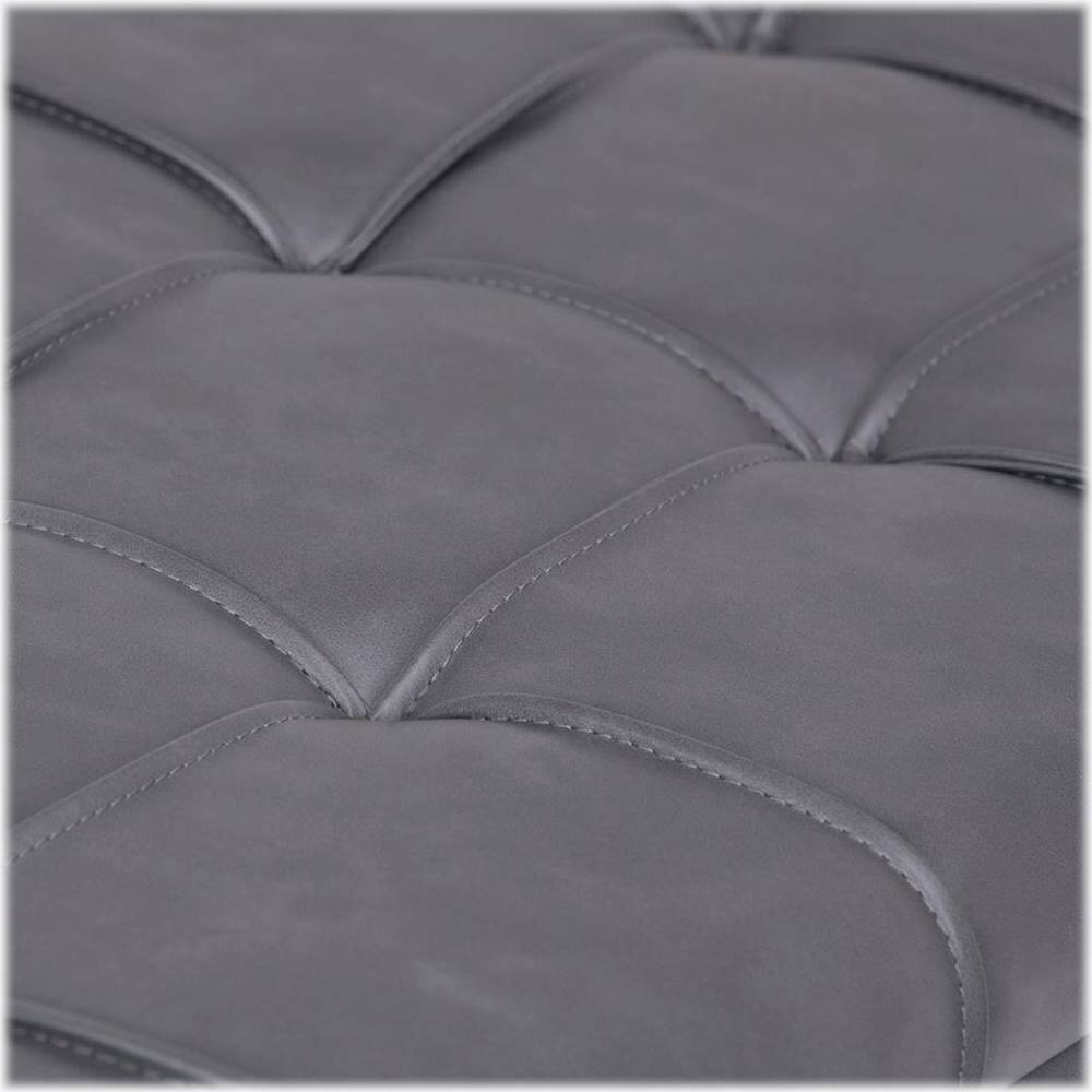 Alt View 14. Simpli Home - Dover Rectangular Contemporary Faux Leather Storage Ottoman (Set of 3) - Stone Gray.