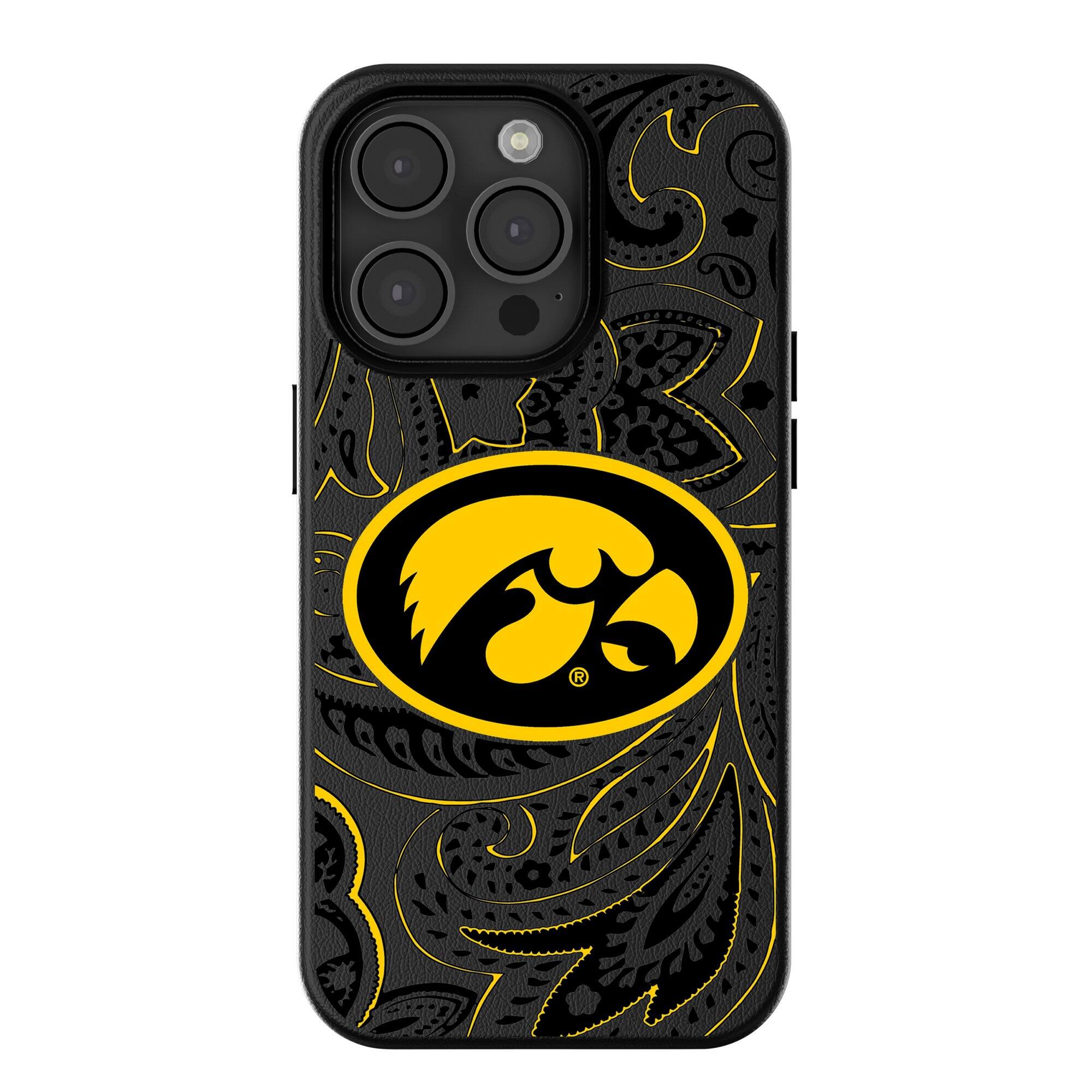 Keyscaper - NCAA - Iowa Hawkeyes Paisley iPhone Magnetic Bump Case - 15 Pro Max - Black price history on PriceWatchPro