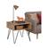 Left. Simpli Home - Hunter SOLID MANGO WOOD and Metal 22 inch Wide Square Industrial End Side Table in Natural - Natural.