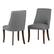 Alt View 11. Simpli Home - Walden Contemporary High-Density Foam & Linen-Look Fabric Dining Chairs (Set of 2) - Gray.