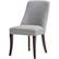 Alt View 13. Simpli Home - Walden Contemporary High-Density Foam & Linen-Look Fabric Dining Chairs (Set of 2) - Gray.