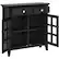 Alt View 12. Simpli Home - Acadian SOLID WOOD 36 inch Wide Transitional Entryway Hallway Storage Cabinet in Black - Black.