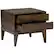 Alt View 11. Simpli Home - Harper Square Mid-Century Modern Solid Hardwood 2-Drawer End Table - Dark Walnut Brown.