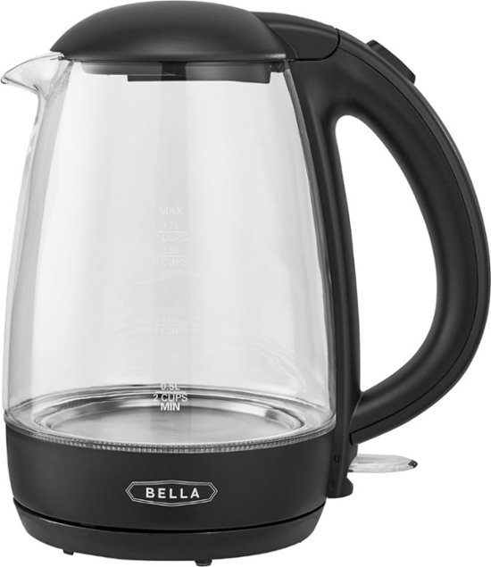 Angle Zoom. Bella - 1.7L Illuminated Electric Glass Kettle - Clear.