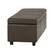 Alt View 11. Simpli Home - Avalon Rectangular Contemporary Wood/Foam Bench Ottoman With Inner Storage - Chocolate Brown.