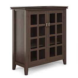 Simpli Home - Artisan SOLID WOOD 38 inch Wide Transitional Medium Storage Cabinet - Tobacco Brown