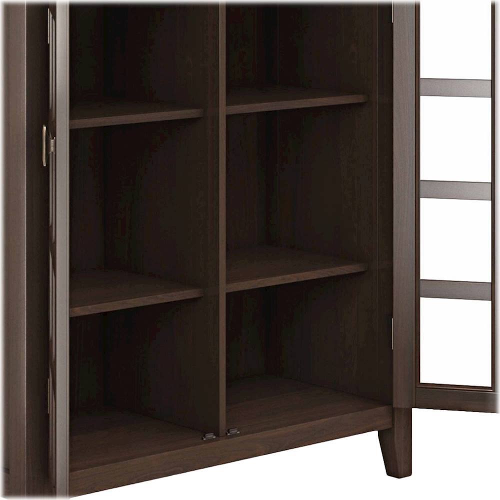 Alt View 13. Simpli Home - Artisan SOLID WOOD 38 inch Wide Transitional Medium Storage Cabinet in Tobacco Brown - Tobacco Brown.