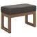 Left. Simpli Home - Milltown Rectangular Contemporary Wood/Foam Bench Ottoman - Ebony.