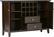 Alt View 11. Simpli Home - Bedford Rustic Solid Wood 4-Shelf 2-Drawer Sideboard, Buffet, Credenza, and Wine Rack - Dark Tobacco Brown.
