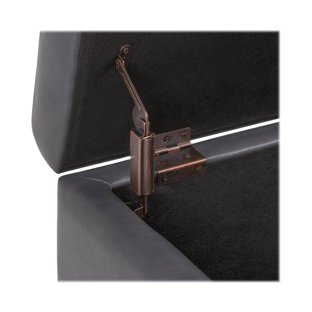 Alt View 15. Simpli Home - Hamilton Storage Ottoman - Stone Gray.