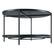 Left. Simpli Home - Monet Round Modern Industrial Metal Coffee Table - Black.