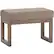 Alt View 16. Simpli Home - Milltown Modern Contemporary Foam/Plywood Bench Ottoman - Fawn Brown.