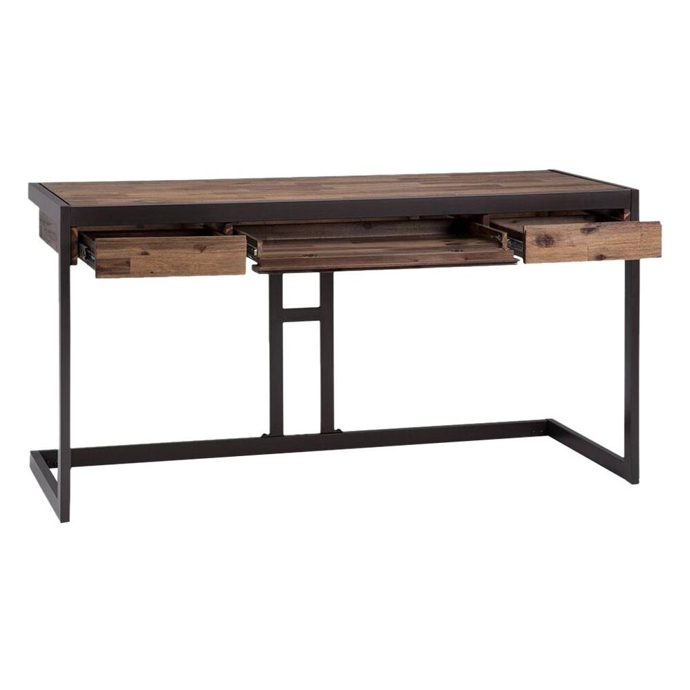 Simpli Home - Erina Modern Industrial Solid Acacia Wood 2 ...