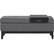 Front. Simpli Home - Oregon Storage Ottoman Bench with Tray - Stone Gray.
