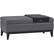 Alt View 11. Simpli Home - Oregon Storage Ottoman Bench with Tray - Stone Gray.