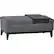 Left. Simpli Home - Oregon Storage Ottoman Bench with Tray - Stone Gray.