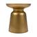 Front. Simpli Home - Toby Round Contemporary Metal Accent Table - Gold.
