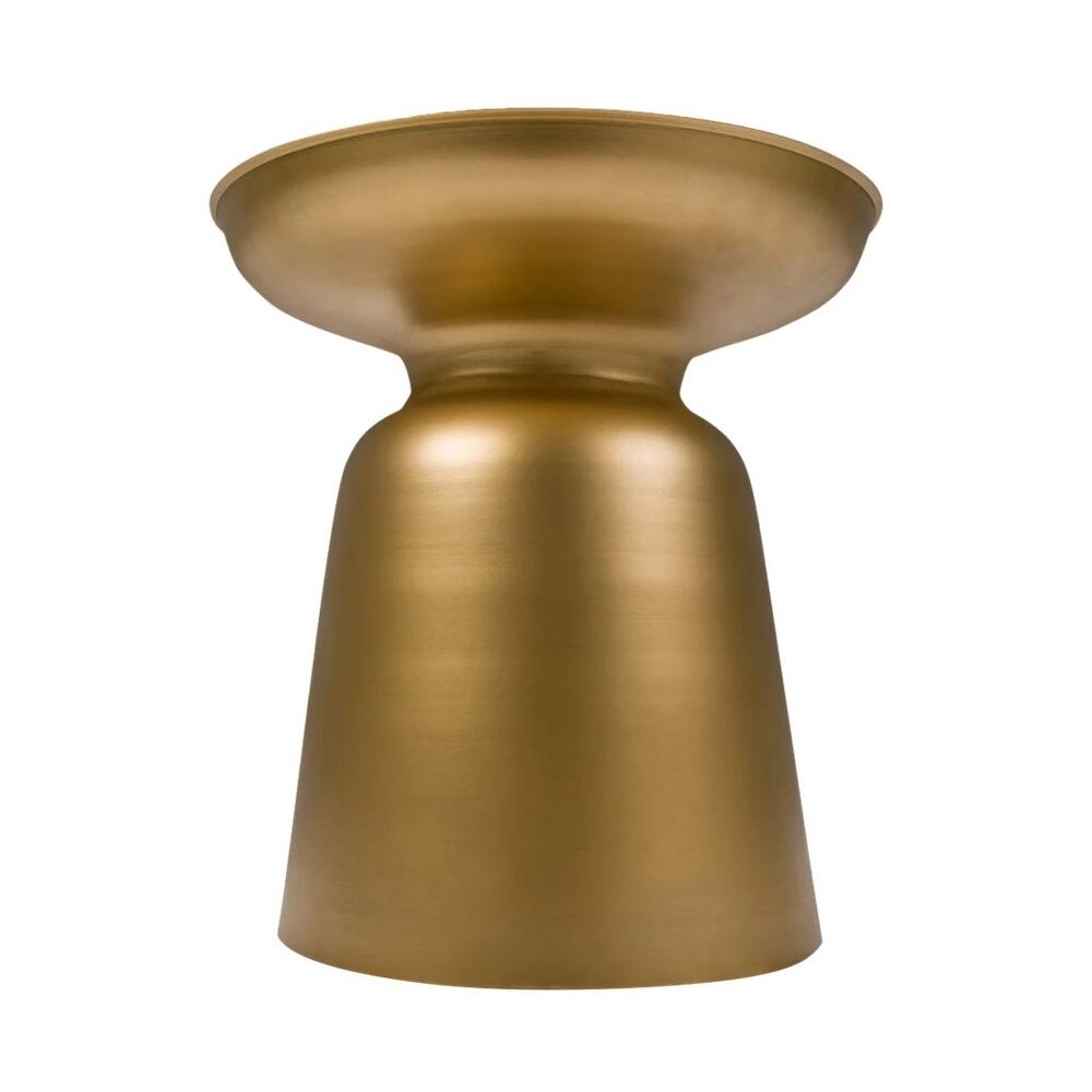 Alt View 11. Simpli Home - Toby Round Contemporary Metal Accent Table - Gold.