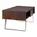 Alt View 12. Simpli Home - Lowry Rectangular Modern Industrial Solid Acacia Wood 2-Drawer Coffee Table - Distressed Charcoal Brown.